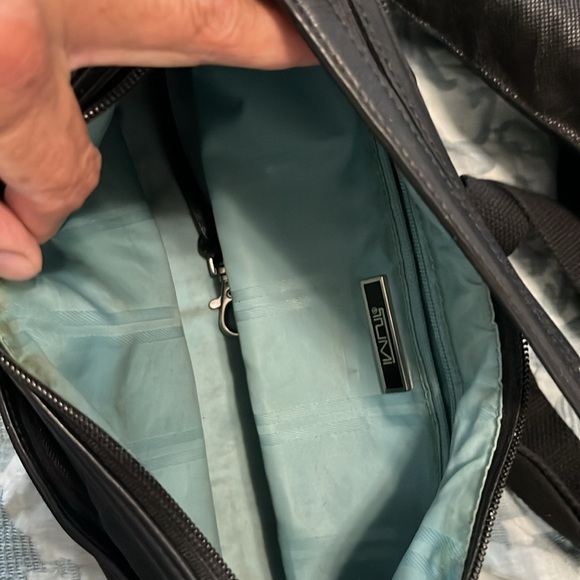 Tumi Black Shoulder Bag Minimalist Design - Picture 3 of 7